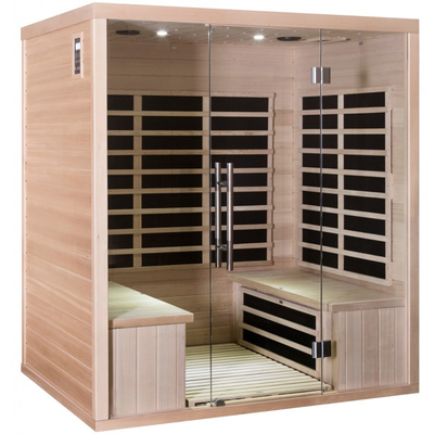 Panel węglowy z czerwonego drewna cedrowego Daleka sauna na podczerwień dla domu 4 osoby