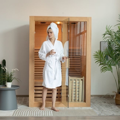 OEM Indoor 2 People Size Drewniana sauna parowa z piecem 3KW