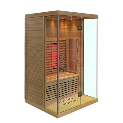 Pełne spektrum i panel węglowy Hemlock Sauna na daleką podczerwień Rozmiar dla 2 osób