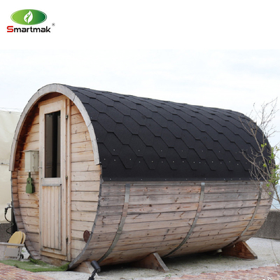 Kanadyjski Cedar / Hemlock Drzewo Duże płonące Sauna zewnętrzna z beczką dla 6 osób