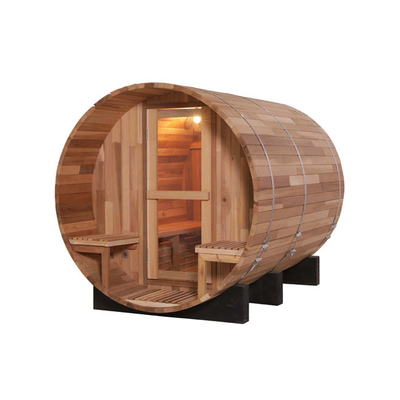 Rodzinna opieka zdrowotna 4-osobowa sauna beczkowa drewniana cedrowa sauna zewnętrzna