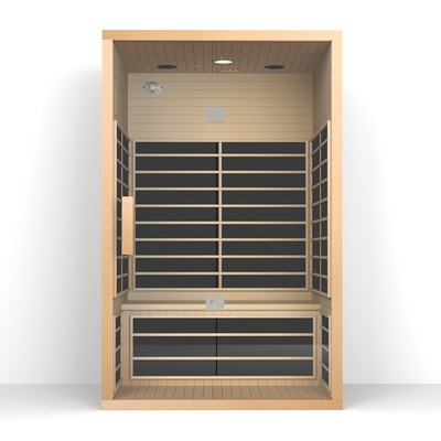 Stress Reliever Detox 2-osobowa sauna cedrowa z kolorowym światłem fizjoterapeutycznym