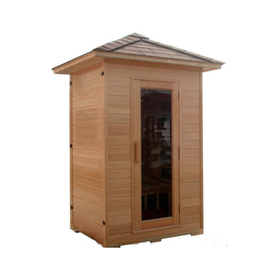 Smartmak One Person Infrared Outdoor Sauna sucha Kanadyjska Hemlock Wood