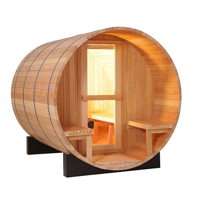 Sauna na zewnątrz z litego drewna nagrzewa się szybko Akceptowalna OEM