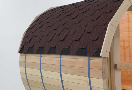 Sauna na zewnątrz z litego drewna nagrzewa się szybko Akceptowalna OEM