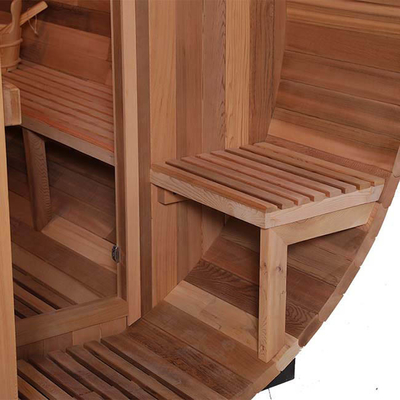 Sauna na zewnątrz z litego drewna nagrzewa się szybko Akceptowalna OEM