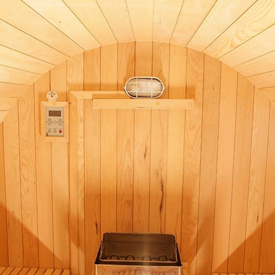 Sauna na zewnątrz z litego drewna nagrzewa się szybko Akceptowalna OEM