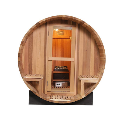 Kanada Red Cedar Wood Outdoor Barrel Sauna Room 180x240cm