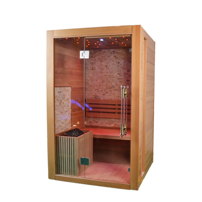 3kw Piec Hemlock Drewniana wewnętrzna sauna parowa dla 2 osób