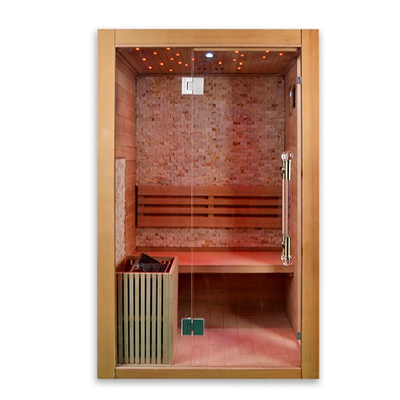 3kw Piec Hemlock Drewniana wewnętrzna sauna parowa dla 2 osób