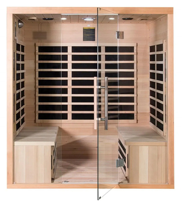 Hemlock Wood Carbon Panel Far Infrared Dry Sauna Room dla 4 osób