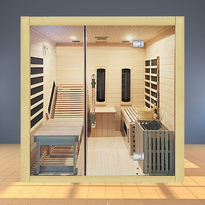 ISO9000 Full Spectrum Combined Sauna parowa na podczerwień dla rodziny 3 osób