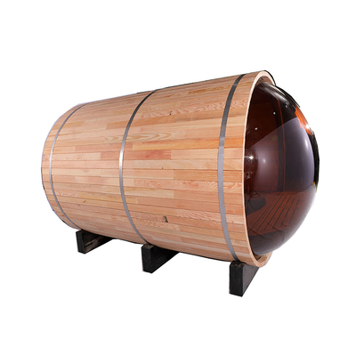 Panoramiczny Widok Zewnątrz Drewniana Baryłka Sauna Pokoje Red Cedar