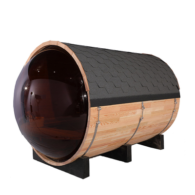 Panoramiczny Widok Zewnątrz Drewniana Baryłka Sauna Pokoje Red Cedar