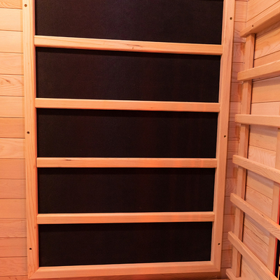 Kanada Hemlock Drewniana zewnętrzna sauna na podczerwień Full Spectrum 2 osoby Rozmiar