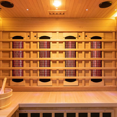 Kombinowana tradycyjna wewnętrzna sauna parowa na podczerwień dla 4 osób 2700W