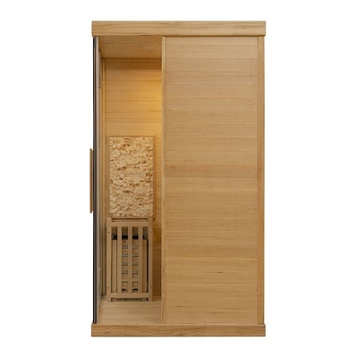 Kanada Red Cedar Drewniana 2-osobowa wewnętrzna tradycyjna sauna parowa do domu