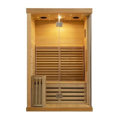 Kanada Red Cedar Drewniana 2-osobowa wewnętrzna tradycyjna sauna parowa do domu