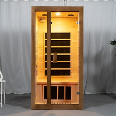 Hemlock Wood Indoor Home Full Spectrum Sauna dla 2 osób Rozmiar OEM Dopuszczalny