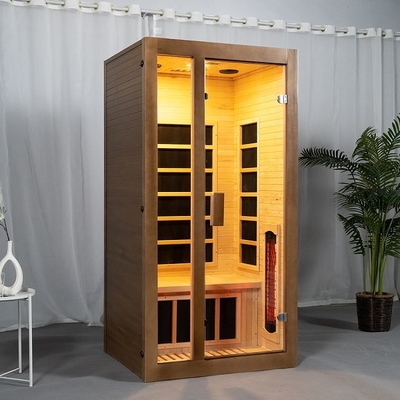 Hemlock Wood Indoor Home Full Spectrum Sauna dla 2 osób Rozmiar OEM Dopuszczalny