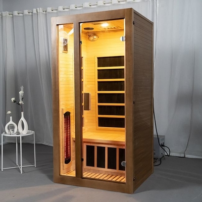 Hemlock Wood Indoor Home Full Spectrum Sauna dla 2 osób Rozmiar OEM Dopuszczalny