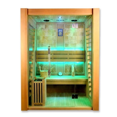 Tradycyjny parowy drewniany kryty grzejnik elektryczny Sauna dla 3 osób