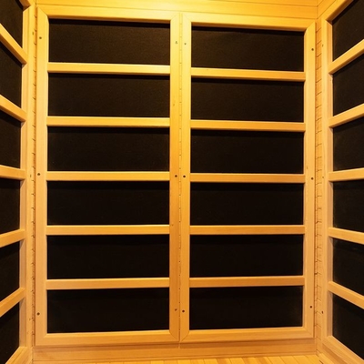 Promienne wewnętrzne grzejniki węglowe Mini drewniana sauna na podczerwień 1 - 2 osoby
