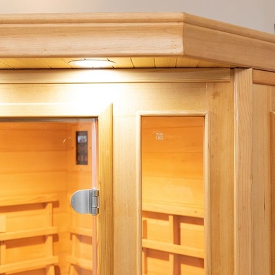 Wewnętrzny grzejnik ceramiczny z czerwonego drewna cedrowego Sauna na podczerwień Nowoczesny design