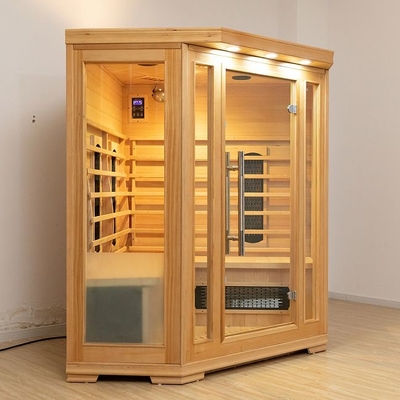 Wewnętrzny grzejnik ceramiczny z czerwonego drewna cedrowego Sauna na podczerwień Nowoczesny design