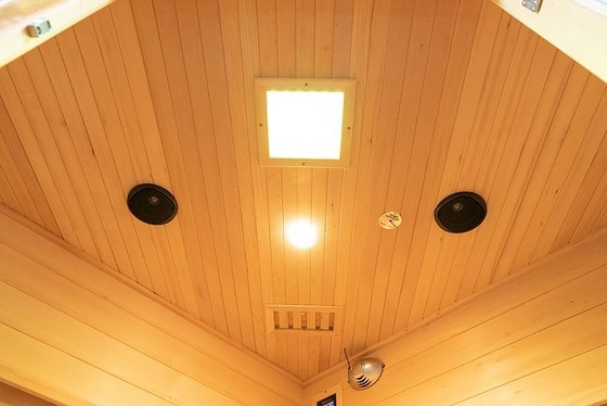 Canadian Hemlock Living Room Corner Sauna na podczerwień Pokój dla 3 ~ 4 osób