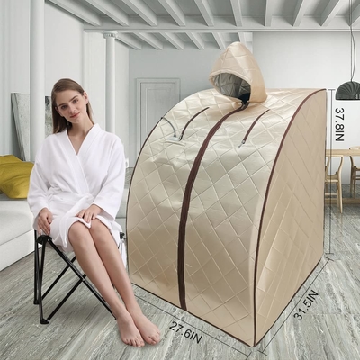 Smartmak 1050W Domowy kryty 1-osobowy namiot do sauny na podczerwień z kapeluszem