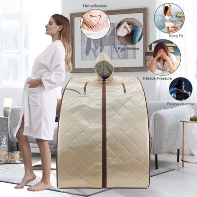 Smartmak 1050W Domowy kryty 1-osobowy namiot do sauny na podczerwień z kapeluszem