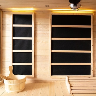 Kombinowana sauna parowa na podczerwień z litego drewna dla 4 osób