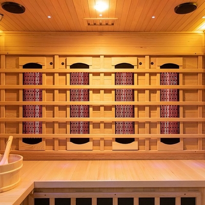 Kombinowana sauna parowa na podczerwień z litego drewna dla 4 osób