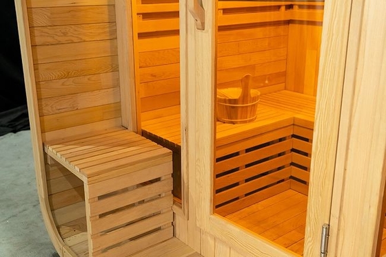 Drewniany Piec Na Zewnątrz Kwadratowy Ogród Na Zewnątrz Sauna Dom Komercyjny