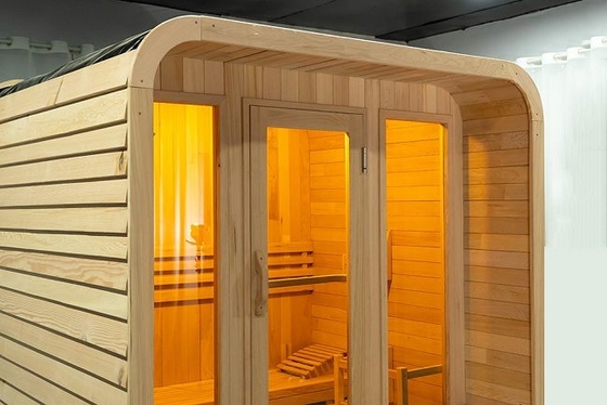 Drewniany Piec Na Zewnątrz Kwadratowy Ogród Na Zewnątrz Sauna Dom Komercyjny