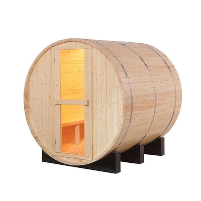 Hemlock Wood Domowa Komercyjna Zewnętrzna Tradycyjna Sauna Parowa Beczka 6 Osób