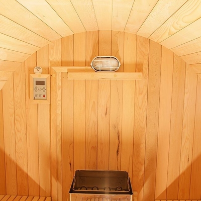 Hemlock Wood Domowa Komercyjna Zewnętrzna Tradycyjna Sauna Parowa Beczka 6 Osób