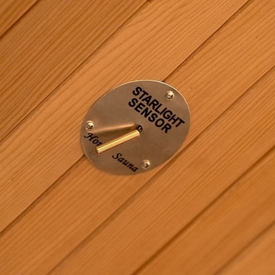 Grzejnik panelowy węglowy Hemlock Wood Indoor Recliner daleko w pobliżu sauny na podczerwień 2 osoby