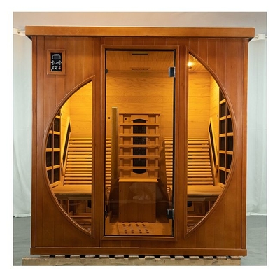 Grzejnik panelowy węglowy Hemlock Wood Indoor Recliner daleko w pobliżu sauny na podczerwień 2 osoby