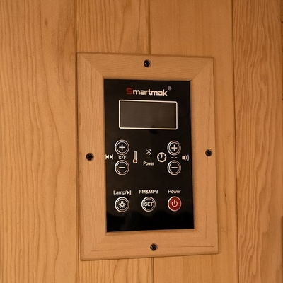 Przejrzystość szkła hartowanego, sauna w odległej podczerwieni, oświetlenie LED i panel węglowy pełnego spektrum