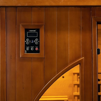 Przejrzystość szkła hartowanego, sauna w odległej podczerwieni, oświetlenie LED i panel węglowy pełnego spektrum