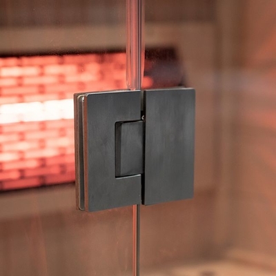 Luksusowa domowa sauna na podczerwień z litego drewna kanadyjskiej cykuty dla 1 osoby, mała