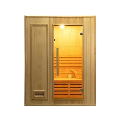Domowa Mała Drewniana Tradycyjna Sauna Parowa dla 2 Osób Z Kuchenką Elektryczną 3KW