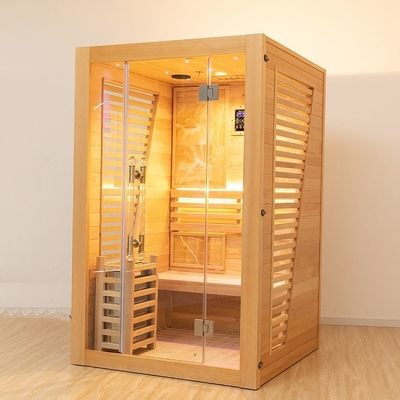 Indoor 3KW Hemlock Wood Tradycyjna sauna parowa dla 2 osób Luksusowy pokój