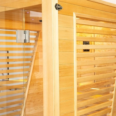 Indoor 3KW Hemlock Wood Tradycyjna sauna parowa dla 2 osób Luksusowy pokój