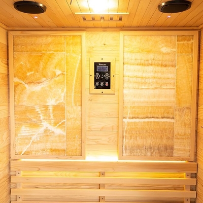 Indoor 3KW Hemlock Wood Tradycyjna sauna parowa dla 2 osób Luksusowy pokój