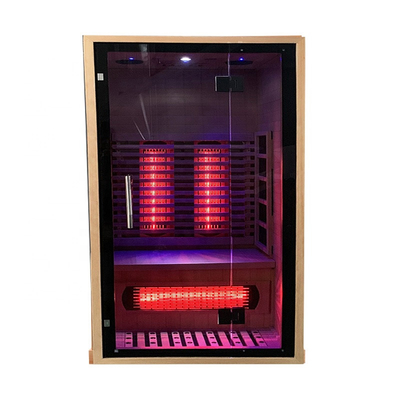 Canadian Hemlock / Red Cedar Materiał Low EMF Sauna na podczerwień 100 - 178 kg Pojemność