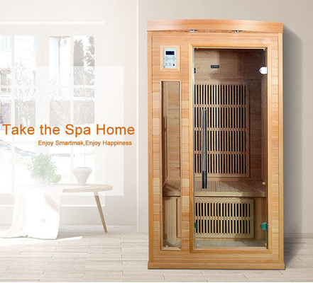 Luksusowa drewniana sauna sucha na podczerwień o mocy 1750 W dla 2 osób