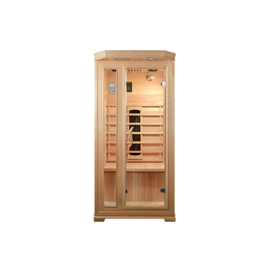 Drewniana cedrowa domowa sauna 900 * 900 * 1900 mm ze szkłem hartowanym 8 mm